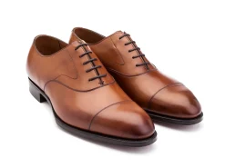 Wide Fitting | Straight Cap Oxfords<Edward Green Chelsea Chestnut Antique Calf F-width
