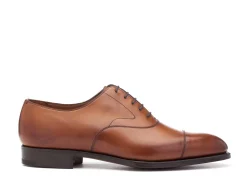 Wide Fitting | Straight Cap Oxfords<Edward Green Chelsea Chestnut Antique Calf F-width