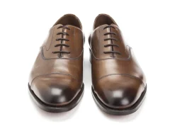 Straight Cap Oxfords | Oxfords<Edward Green Chelsea Dark Oak Antique Calf