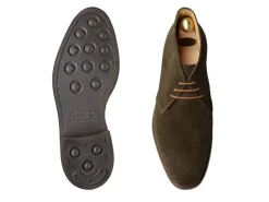 Suede | Rubber Soles<Crockett & Jones Chiltern Earth Green Suede [PRE-ORDER]