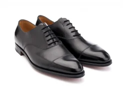 Wide Fitting | Straight Cap Oxfords<John Lobb City II Black Calf EE-width