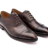 Straight Cap Oxfords | Oxfords<John Lobb City II Dark Brown Museum Calf