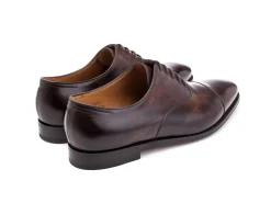 Straight Cap Oxfords | Oxfords<John Lobb City II Dark Brown Museum Calf