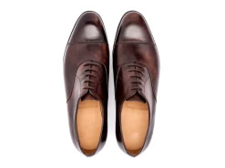 Wide Fitting | Straight Cap Oxfords<John Lobb City II Dark Brown Museum Calf EE-width
