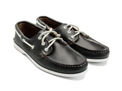 Summer Shoes | Rubber Soles<Quoddy Classic Boat Shoe Unlined Navy Chromexcel