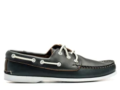 Summer Shoes | Rubber Soles<Quoddy Classic Boat Shoe Unlined Navy Chromexcel