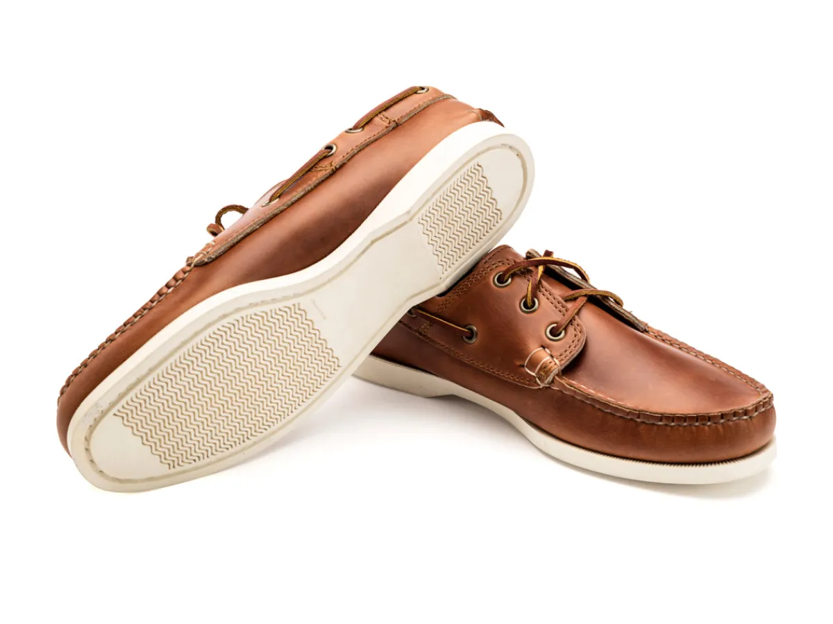 Summer Shoes | Rubber Soles<Quoddy Classic Boat Shoe Unlined Whiskey Cavalier