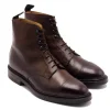 Rubber Soles | Boots<Crockett & Jones Coniston Dark Brown Scotch Country Grain