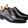 Straight Cap Oxfords | Rubber Soles<Crockett & Jones Connaught 2 Black Calf