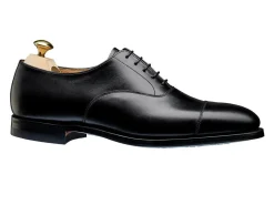 Straight Cap Oxfords | Rubber Soles<Crockett & Jones Connaught 2 Black Calf