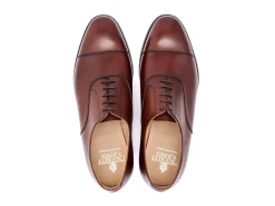 Wide Fitting | Straight Cap Oxfords<Crockett & Jones Connaught Chestnut Burnished Calf F-width