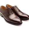 Straight Cap Oxfords | Oxfords<Crockett & Jones Connaught Dark Brown Burnished Calf