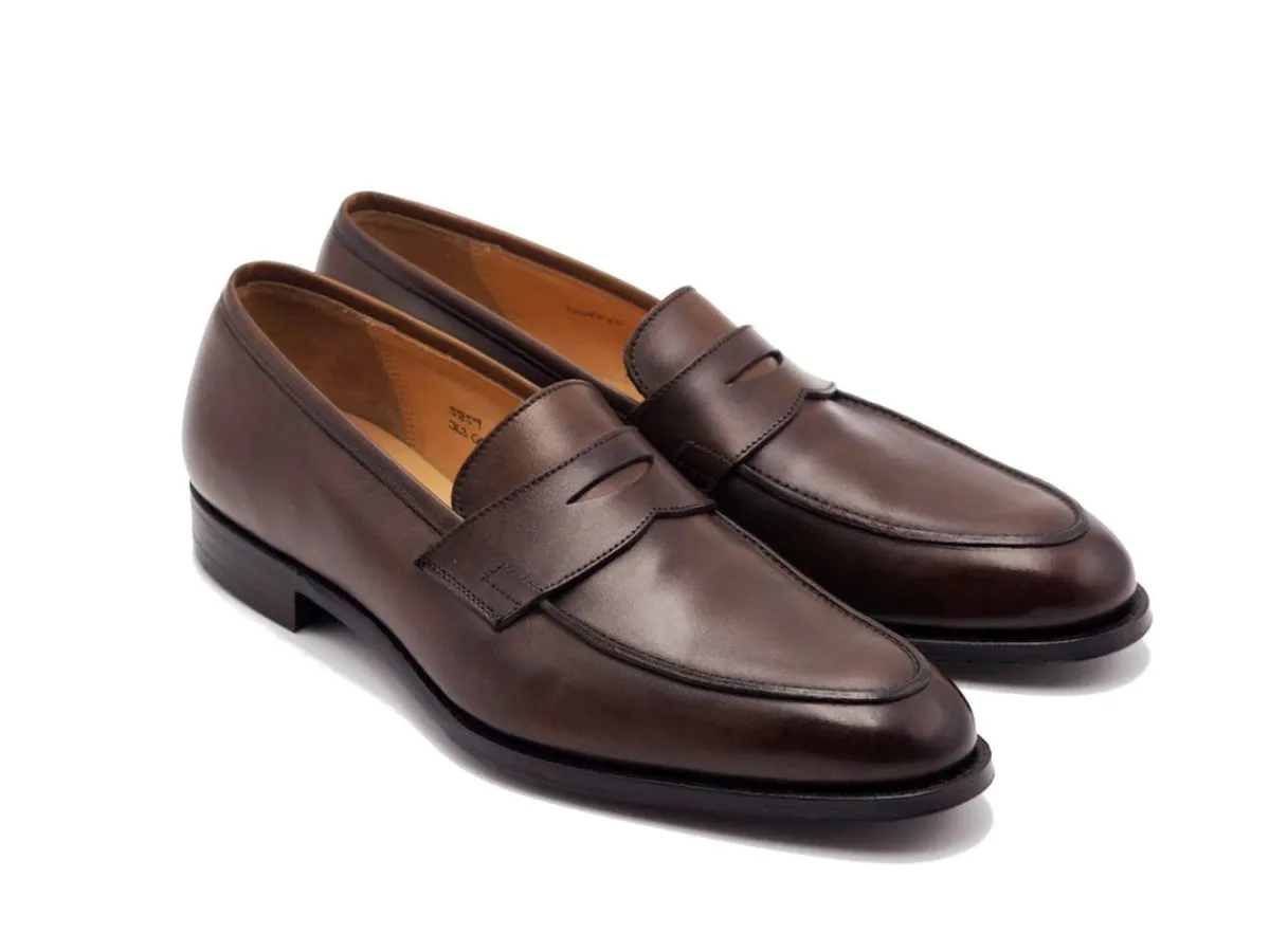 Summer Shoes | Loafers & Slip-ons<Crockett & Jones Crawford Dark Brown Antique Calf