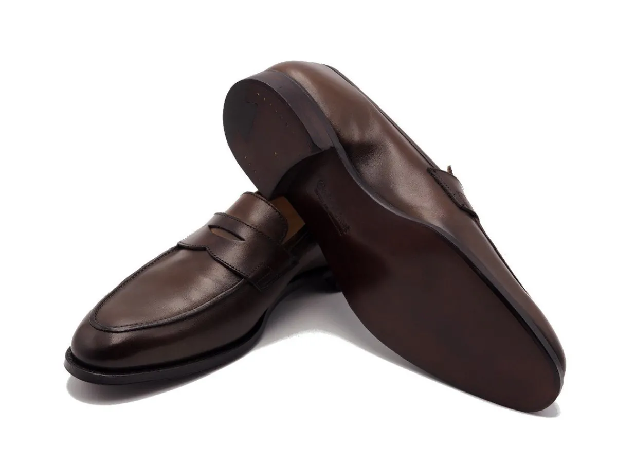 Summer Shoes | Loafers & Slip-ons<Crockett & Jones Crawford Dark Brown Antique Calf