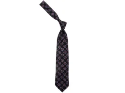 Ties<Tie Your Tie Crepe Silk Paisley Tie Black