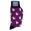 Socks<Corgi Dog Pattern Socks Purple