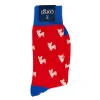 Socks<Corgi Dog Pattern Socks Red