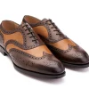Wide Fitting | Two-tone<Edward Green Falkirk Dark Oak & Almond Country Calf F-width