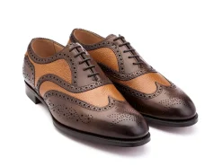 Wide Fitting | Two-tone<Edward Green Falkirk Dark Oak & Almond Country Calf F-width
