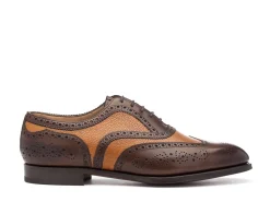 Wide Fitting | Two-tone<Edward Green Falkirk Dark Oak & Almond Country Calf F-width