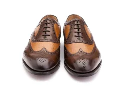 Wide Fitting | Two-tone<Edward Green Falkirk Dark Oak & Almond Country Calf F-width