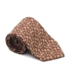 Ties<Tie Your Tie Fine Silk Tie Floral Brown