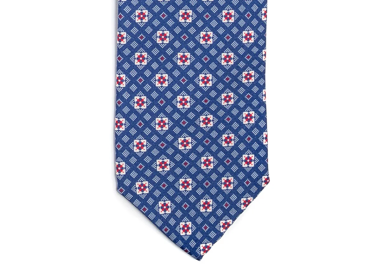 Ties<Tie Your Tie Fine Silk Tie Square Motif Blue