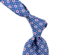 Ties<Tie Your Tie Fine Silk Tie Square Motif Blue