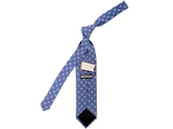 Ties<Tie Your Tie Fine Silk Tie Square Motif Blue