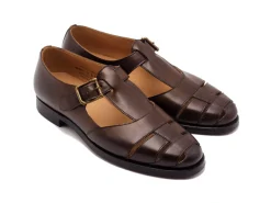 Summer Shoes | Loafers & Slip-ons<Crockett & Jones Fisherman Dark Brown Burnished Calf
