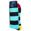 Socks<Corgi Frederick Stripe Socks Light Blue