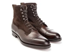 Two-tone | Boots<Edward Green Galway Dark Oak & Mink Suede