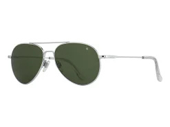 Sunglasses | Eyewear<American Optical General Silver Green Glass Lens Polarised