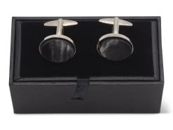 Jewellery<Abbeyhorn Genuine Horn Cufflinks Oval Boxed