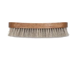 Cordovan Care | Cordovan<Saphir Gold Medal Bubinga Handle Stiff Horsehair Polishing Brush Large Natural