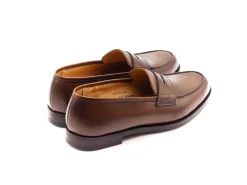 Summer Shoes | Penny Loafers<Crockett & Jones Grantham 2 Dark Brown Burnished Calf