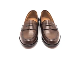 Summer Shoes | Penny Loafers<Crockett & Jones Grantham 2 Dark Brown Burnished Calf