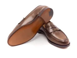 Summer Shoes | Penny Loafers<Crockett & Jones Grantham 2 Dark Brown Burnished Calf