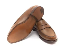 Summer Shoes | Penny Loafers<Crockett & Jones Grantham 2 Tan Pebble Grain