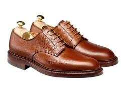 Rubber Soles | Derbys<Crockett & Jones Grasmere Tan Scotch Grain [PRE-ORDER]