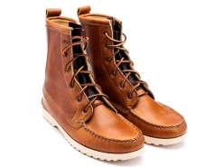 Rubber Soles | Boots<Quoddy Grizzly Boot Burnt Brown Cavalier