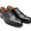 Straight Cap Oxfords | Oxfords<Crockett & Jones Hallam Black Calf