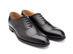 Straight Cap Oxfords | Oxfords<Crockett & Jones Hallam Black Calf