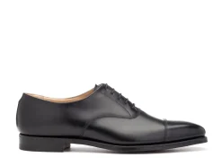 Straight Cap Oxfords | Oxfords<Crockett & Jones Hallam Black Calf