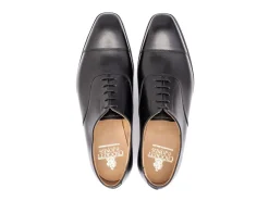 Straight Cap Oxfords | Oxfords<Crockett & Jones Hallam Black Calf