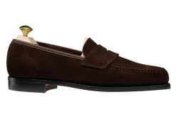 Summer Shoes | Suede<Crockett & Jones Harvard 2 Dark Brown Suede