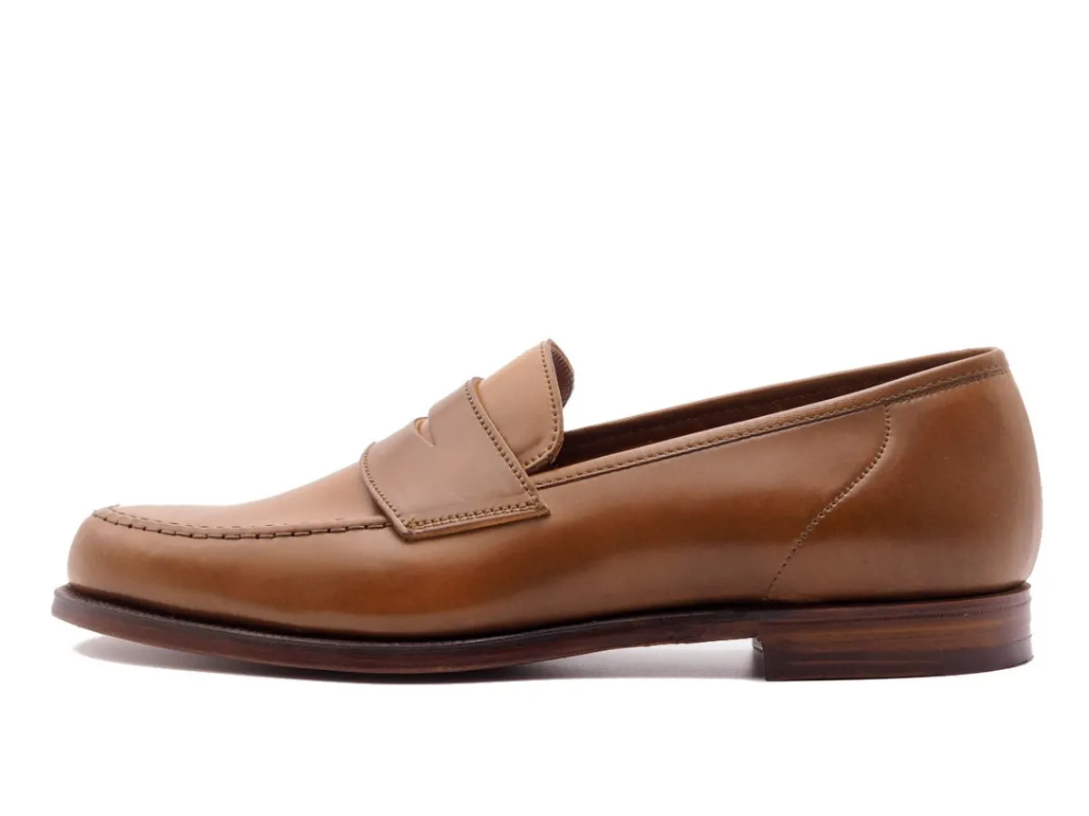 Summer Shoes | Penny Loafers<Crockett & Jones Harvard 2 Whiskey Shell Cordovan