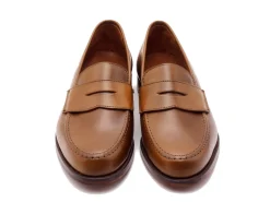 Summer Shoes | Penny Loafers<Crockett & Jones Harvard 2 Whiskey Shell Cordovan