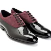 Two-tone | Patents<Edward Green Ifford Black Patent & Claret Suede