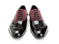 Two-tone | Patents<Edward Green Ifford Black Patent & Claret Suede